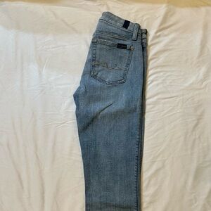 7 For All Mankind Light Blue straight kimmie